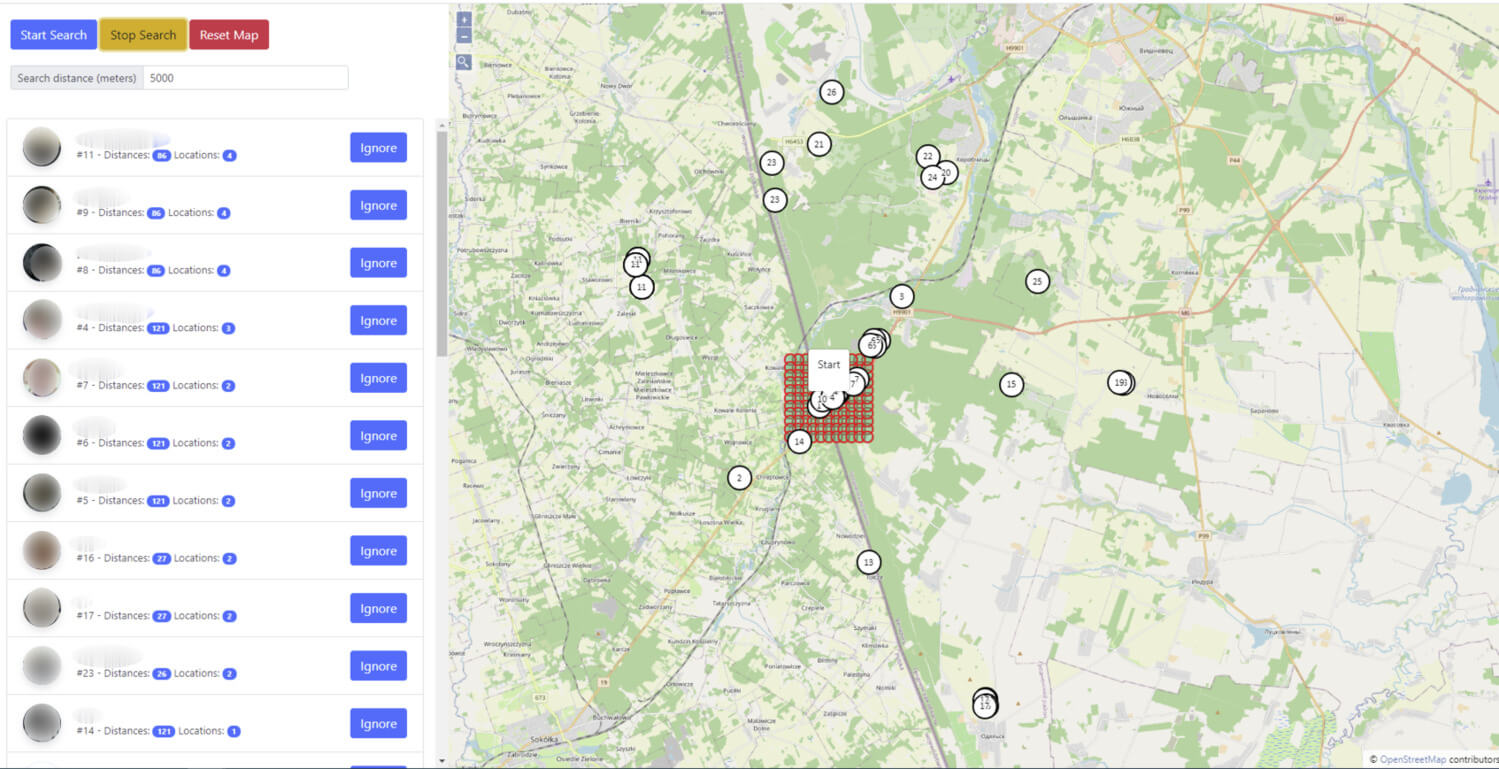 Geo-monitoring Telegram user activity with 'Telegram Nearby Map'