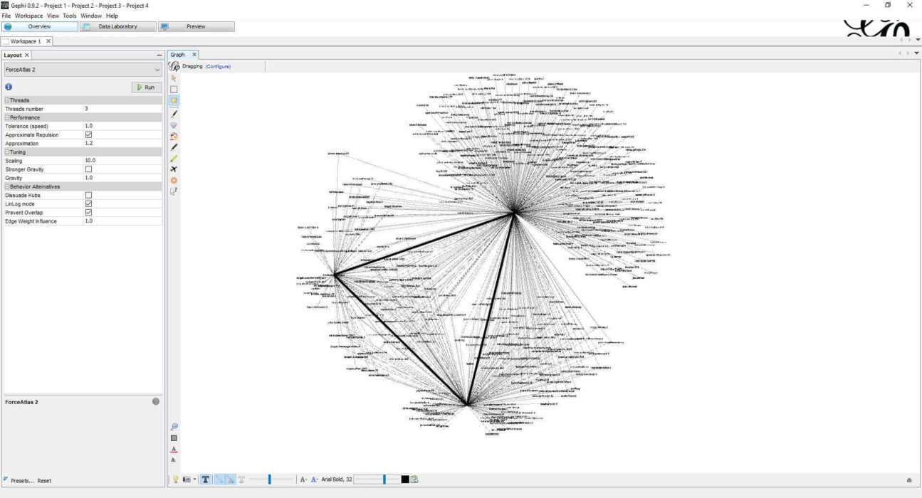 In this OSINT Workflow article, we will show how you can scrape and visualise Facebook friend lists with a few browser extensions, MS Excel and Gephi.